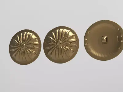  Roman Gold sun shield 3D model