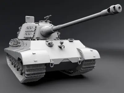 Tiger II Tank scale model   3D print model