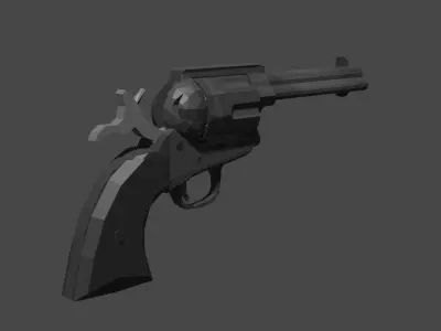 Colt single action army 45 Low-poly 3D model