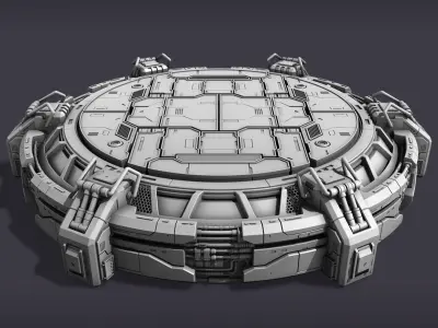 Sci-Fi Mecha Platform Kit Vol 02 3D model purchase