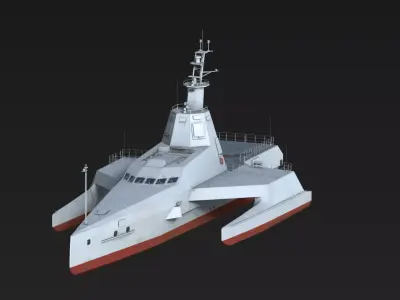 JARI-USV-A Low-poly 3D model
