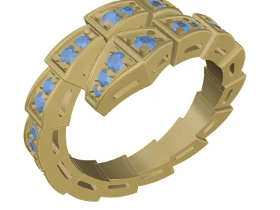 Snake Ring 3D print model