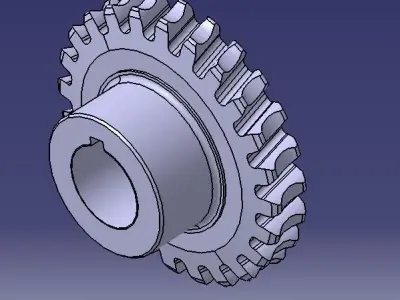 Worm gear  Free 3D model
