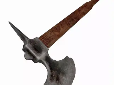 Turkish battleaxe 3D model