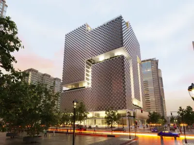 Tower in a city FULL Residential building Corona 3D model