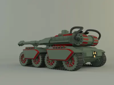 Apocalypse military Tank  3D model