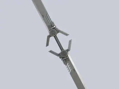 Twinblade Low-poly 3D model buy