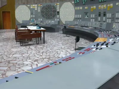 Chernobyl control room Unit 4 3D model