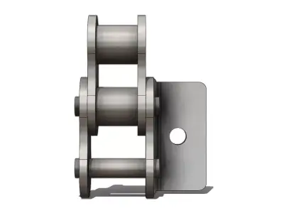 Corrente de Rolos ASA 60 Roller Chain 3D model