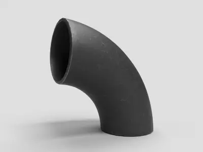 Elbow Pipe Long Radius 6 inches 3D model