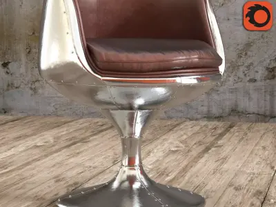 SEAT AVIATOR CUP CHAIR Low-poly 3D model