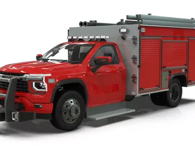 SILVERADO 2027 FIRE TRUCK 3D model