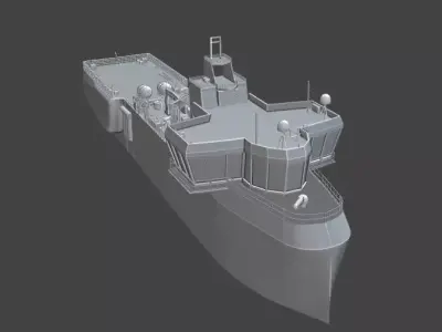 Barbaros Hayrettin Sismic Research Vessel  3D model