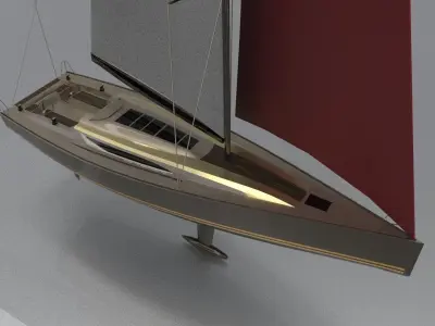 sailing yacht  1 3D model