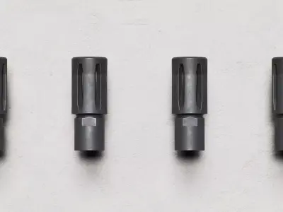 KAC - M110 - PRG Silencer - Replica Low-poly 3D model