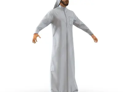 Arab Man Rigged 3D model