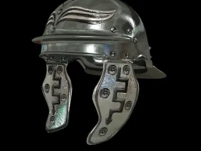 Romans helmet Low-poly 3D model