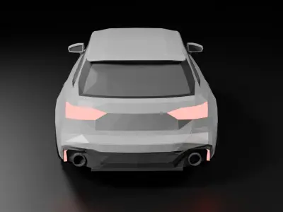 Audi RS6 lowpoly Low-poly 3D model