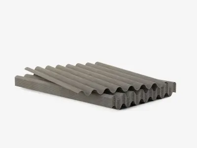 Construction Slate Low-poly 3D model