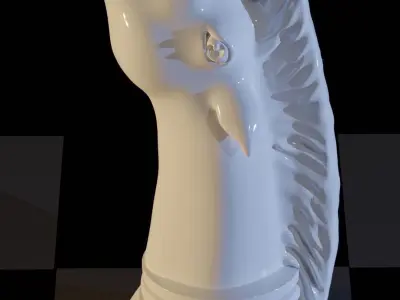 chess knight 3D printing 3D model purchase
