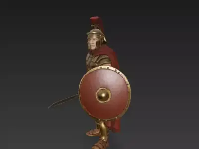 Realistic Ancient Roman Soldier 3D model