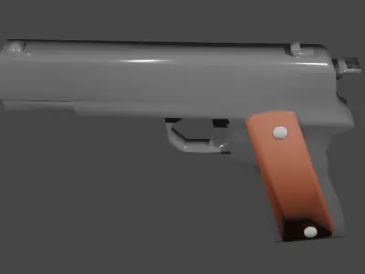 Simple Pistol 3D model