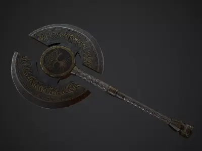 Axe Fantasy Game 3d model Low-poly 3D model Low-poly 3D model order