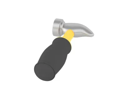 Hammer With Nails 3D model