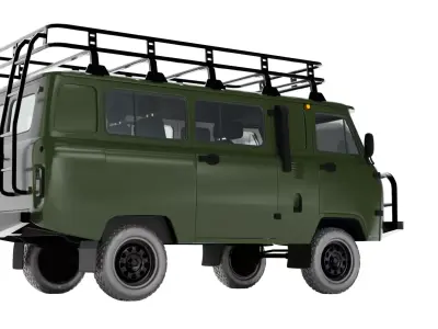 UAZ 2206 452 Bukhanka 3D model