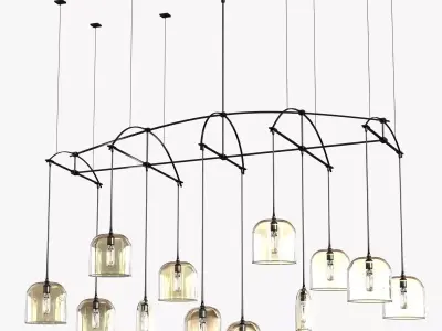 Holly Hunt Bow chandelier 3D model