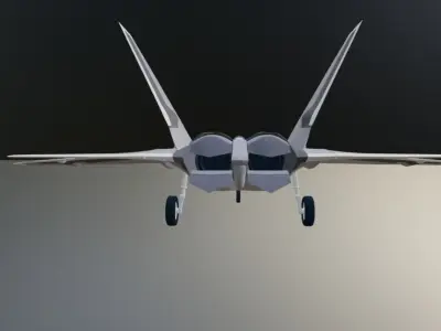 F-22 raptor 3D model by george1