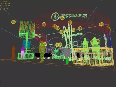 Exhibition - Area - 9X12-3DMAX2009-011 3D model