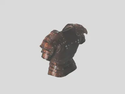 Knights Armor Medieval Low-poly 3D model