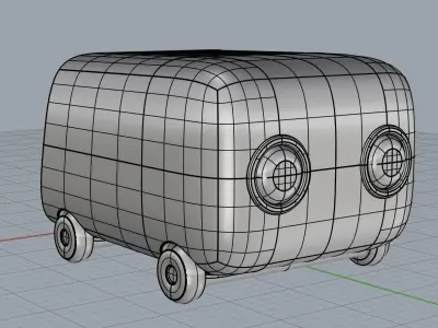 Delivery robot 3D model purchase