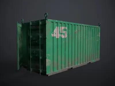 Container Low-poly 3D model buy
