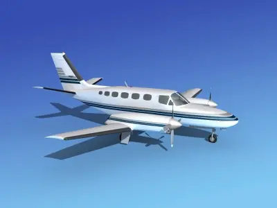 Cessna 441 Conquest II  V10 3D model