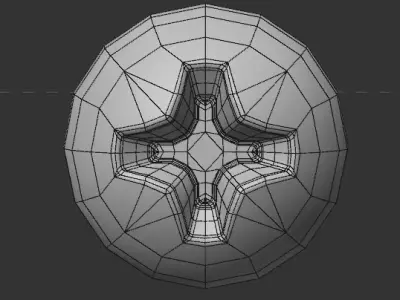 Screwhead Phillips Screw thing Free low-poly 3D model