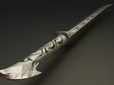 Thranduil sword Low-poly 3D model