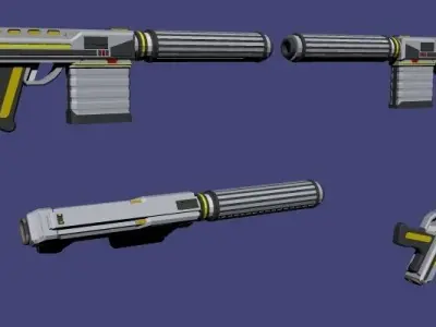E11 - E20 Blaster Pistols 3D model
