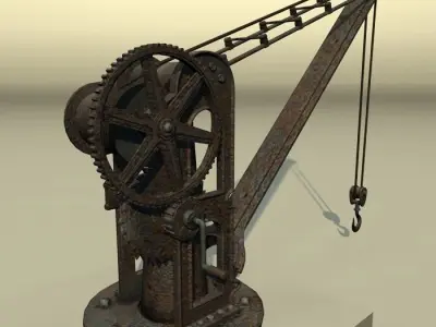 Old Port Crane 3D model