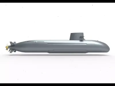 Taigei submarine 3D model