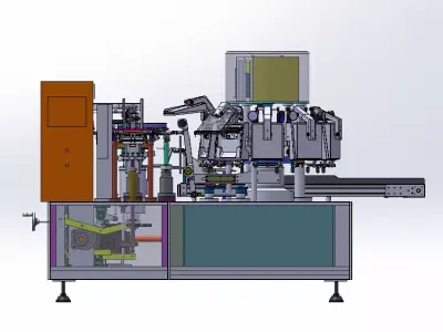 Double Rotary Vacuum Bag Packaging Machine  3D model