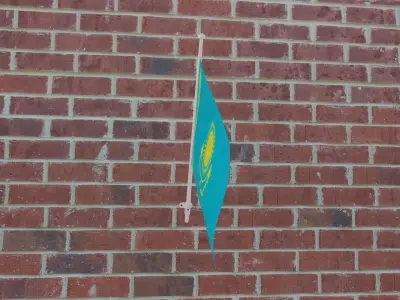 Flag of Kazakhstan 3D model