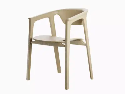 Wooden Chair furniture decoration PBR Free 3D model