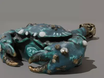 Zodiac Dark Weapons Collection  Cancer Mace Low Poly Low-poly 3D model