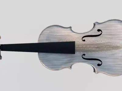 VIOLIN Stradivari design inspired 3D print model
