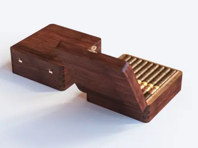 Cigar box 3D model