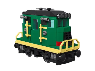 Train Mini Diesel-Electric Extinguisher Class E 3D model
