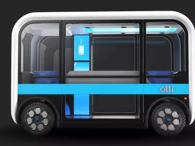 Autonomous Olli Bus Self Driving  3D model