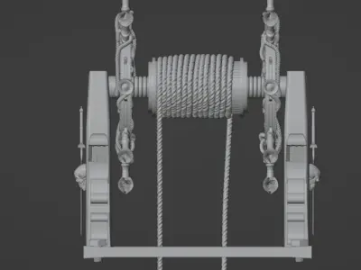 Ship Wheel 3D model by thariduk